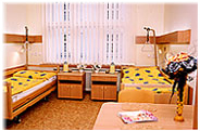 Patientenzimmer in der Sch&ouml;nheitsklinik Kyjov/ Br&uuml;nn 